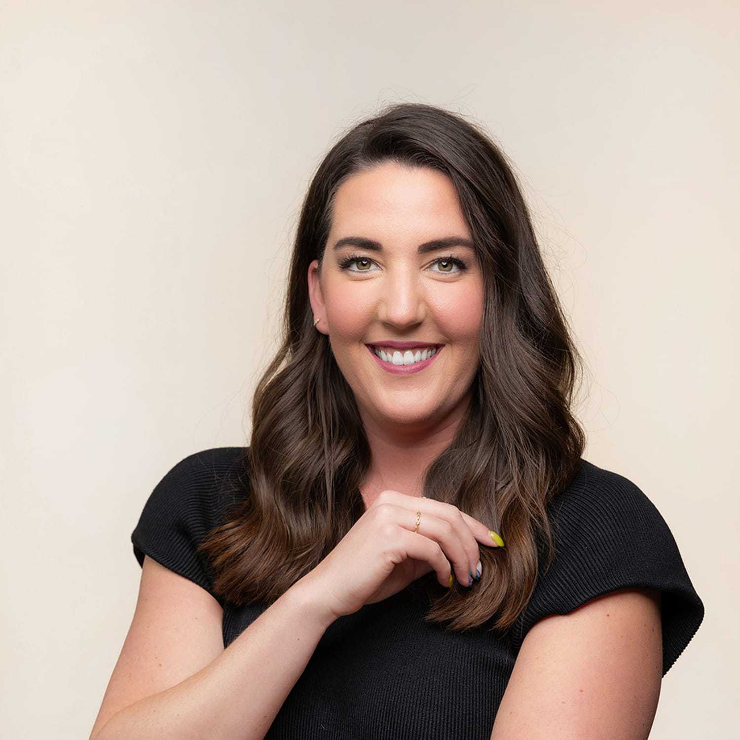 Portrait of Abby, a professional stylist at Bobby Cooper, showcasing their expertise and style.