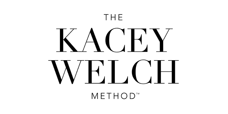The Kacey Welch Method logo in black text on a white background.