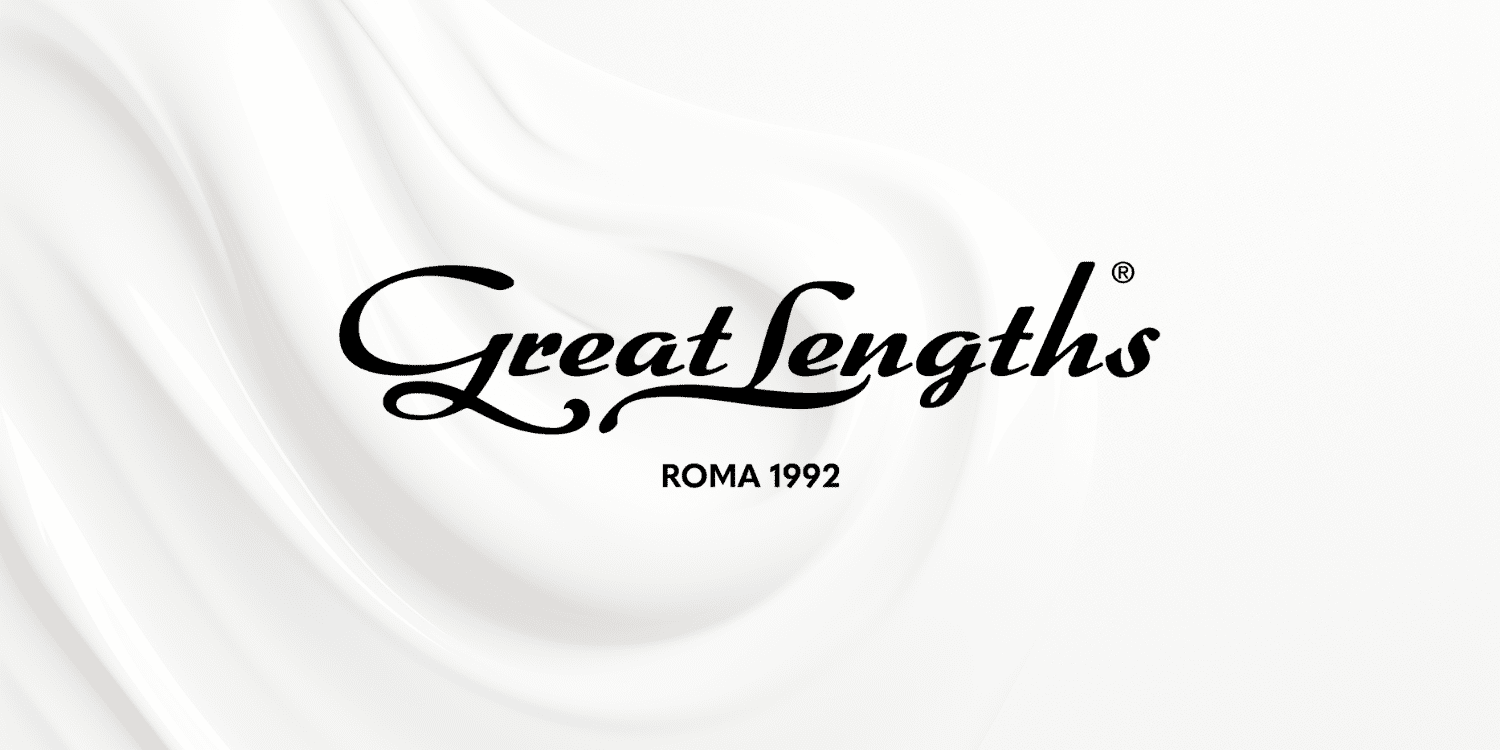 Great Lengths logo in elegant script on a flowing white background.